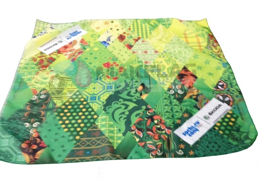 Широкоформатная печать на платках различных размеров