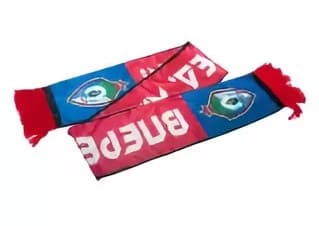 Печать спортивной символики на шарфе