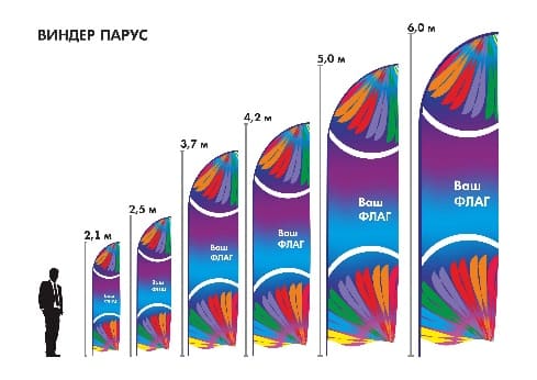 Виндер флаг Парус
